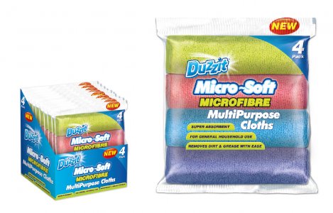 151 Duzzit / 4Pk Microfibre Cloth 24 x 24