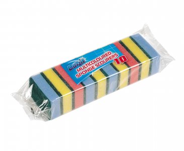151 Sponge Scourers 10Pk 40 x 40