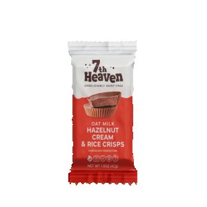 7th Heaven Hazelnut Cream and Rice Crisps Cream Cups Oat Milk Chocolate 12 x 42g
