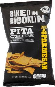 Baked In Brooklyn Parmesan & Garlic Pita Chips 12 x 170g