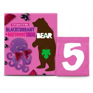Bear Bites  Fruit & Veg Shapes Blackcurrant & Beetroot 4 x 5 x 18g