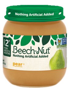 Beech Nut Pear Puree 10 x 113g (4oz)