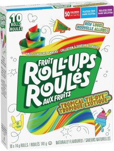 Betty Crocker Fruit Roll-Ups Tropical Tie Dye 10 x 141g