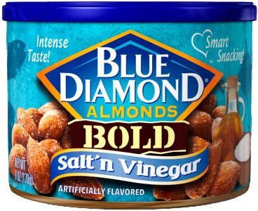 Blue Diamond Almonds Bold Salt & Vinegar 12 x 170g (6oz)