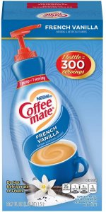 Coffee Mate Liquid French Vanilla Creamer Pump 2 x 1.5l (1.58qt)