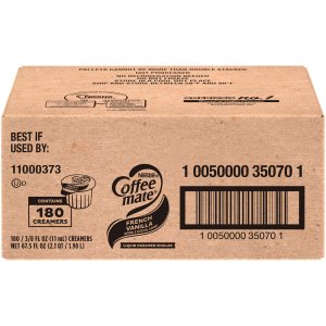 Coffee Mate Liquid French Vanilla Single Serve Creamer 180 x 11ml
