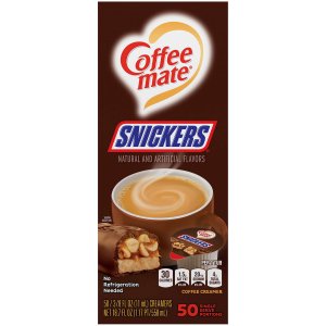 Coffee Mate Liquid Snickers Single Serve Creamer 4 x 50 x 11ml - Expired