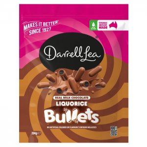 Darrell Lea Milk Chocolate Bullets NK 12 x 204g