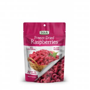DJ & A Freeze Dried Raspberries 10 x 20g