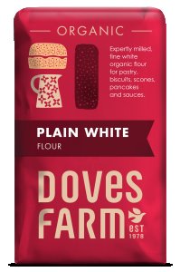 Doves Farm Organic Plain White Flour 5 x 1kg