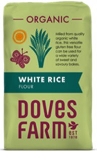 Doves Farm Organic White Rice Flour 5 x 1kg