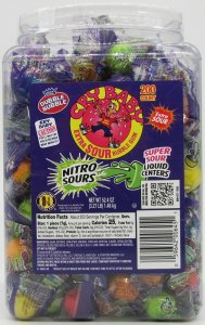 Dubble Bubble  Cry Baby Jar Nitro Sour Gum Jar 200 x 4.5g