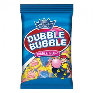 Dubble Bubble Bubble Gum Original Twists Peg Bag 12 x 127g (4.5oz)