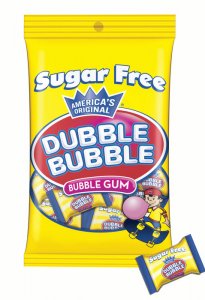 Dubble Bubble Peg Bag Sugar Free 12 x 92g (3.25oz) NK
