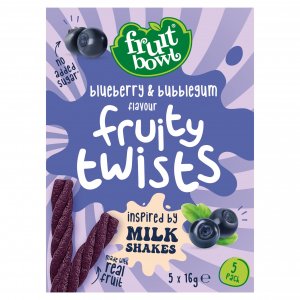 Fruit Bowl Blueberry and Bubblegum Fruity Twist 8 x 5 x 16 g