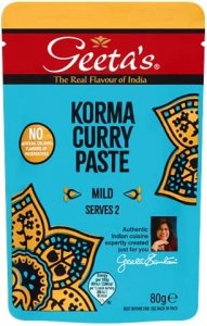 Geetas Curry Paste Korma Mild 12 x 80g