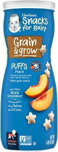 Gerber Graduates Puffs Peach 6 x 42g (1.48oz)