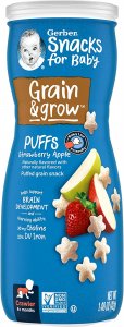 Gerber Graduates Puffs Strawberry Apple 6 x 42g (1.48oz)