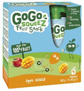GoGo SqueeZ Mango 5 x 4 x 90g