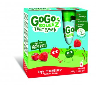 GoGo SqueeZ Strawberry 5 x 4 x 90g