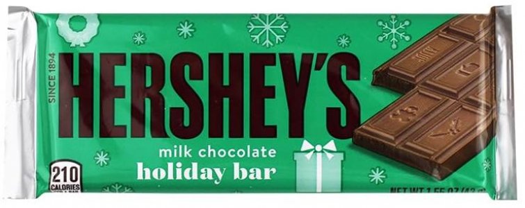 Hershey's Milk Chocolate Holiday Bar 36 x 44g (1.55oz)