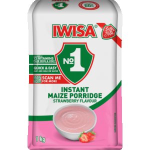 Iwisa Instant Porridge Strawberry 10 x 1kg