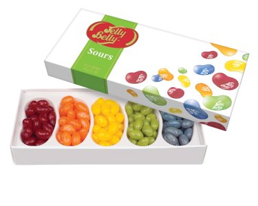 Jelly Belly Gift BOX 5 Flavour Sour Mix 12 x 125g 
