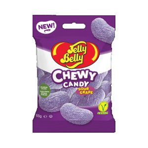 Jelly Belly Sour Grape Chewy Candy 24 x 60g