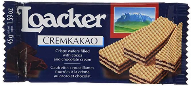 Loacker Cremkakao Wafers 25 x 45g