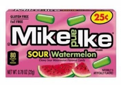 Mike & Ike SMALL Sour Watermelon 24 x 22g