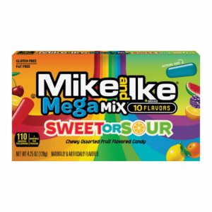 Mike & Ike Theater Box Mega Mix Sweet OR Sour 12 x 120g (4.25oz)