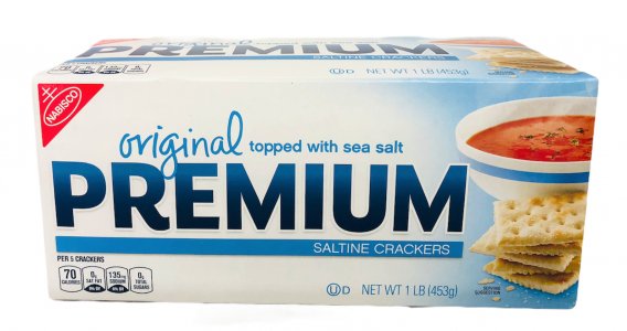 Nabisco Premium Saltine Crackers 12 x 453g (16oz)