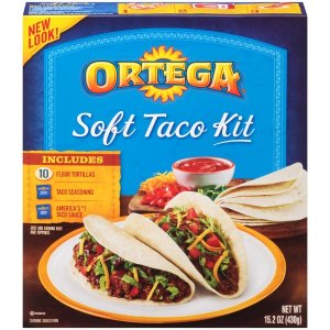 Ortega Soft Taco Dinner Kit 12 x 430g