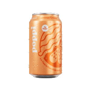 Poppi Sparkling Prebiotic Soda Orange Cream 12 x 355ml