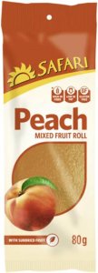 Safari Fruit Roll Peaches 25 x 80g