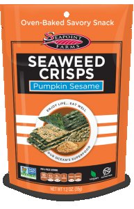Seapoint Seaweed Crisps Pumpkin Sesame 12 x 35g
