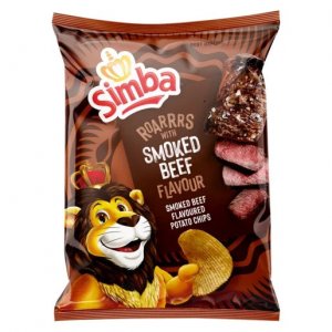 Simba LARGE Potato Chips Smoked Beef 24 x 120g
