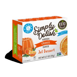 Simply Delish Natural Orange 4 x 6 x 20g