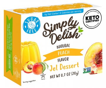 Simply Delish Natural Peach 4 x 6 x 20g