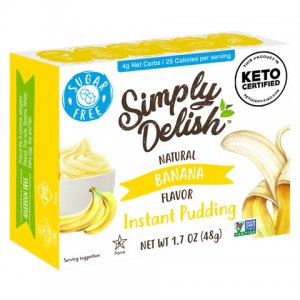 Simply Delish NATURAL Pudding Banana 6 x 4 x 48g