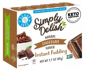 Simply Delish NATURAL Pudding Chocolate 4 x 6 x 44g