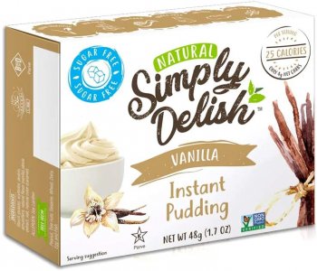 Simply Delish NATURAL Pudding Vanilla 4 x 6 x 44g
