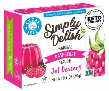 Simply Delish Natural Raspberry 4 x 6 x 20g