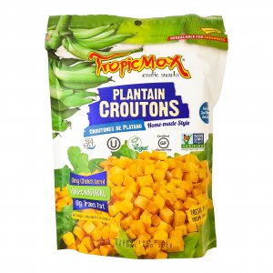Tropicmax Gluten Free Salted Plantain Croutons  12 x 142g