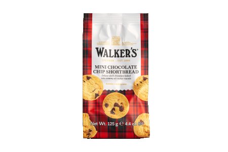 Walkers Chocolate Chip Shortbread Mini Bags 12 x 125g 