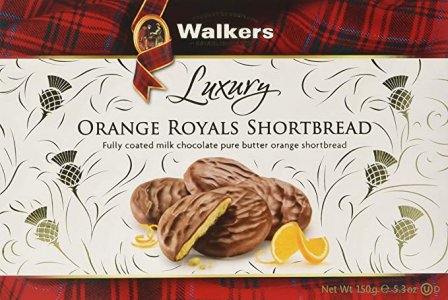 Walkers Milk Chocolate Orange Royal Shortbread 12 x 150g