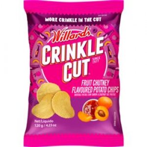 Willards Crinkle Cut Fruit Chutney  20 x 120g