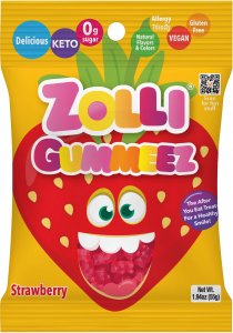 Zollipops Zolli Gummeez Strawberry NK 144 x 55g (1.94oz)