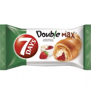 7 Days Croissant Double Vanilla-Strawberry 80g/20