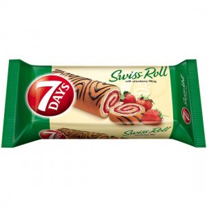 7 Days Roll Cake Strawberry 200g/10